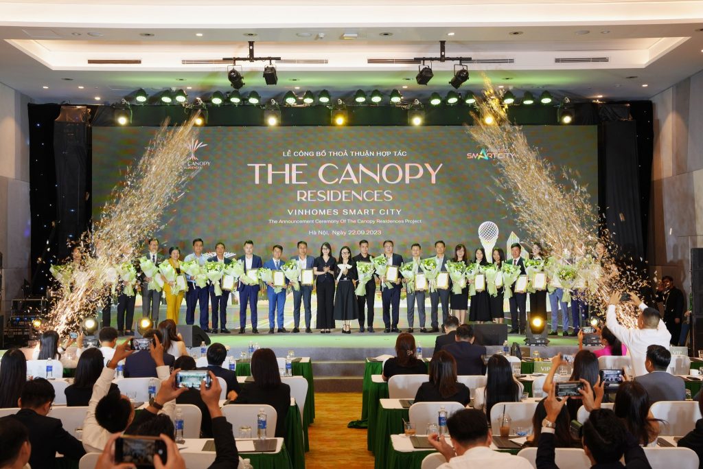 Lễ công bố ký kết hợp tác The Canopy Residences Vinhomes Smart City